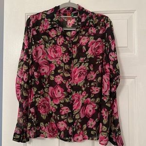 Farm Rio long sleeves blouse size S